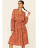 Image #2 - Wild Moss Women's Floral Belt Midi Dress , , hi-res