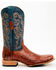 Image #2 - Tanner Mark Men's Exotic Caiman Belly Western Boots - Broad Square Toe, Cognac, hi-res