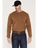 Image #1 - Cody James Men's FR Roughneck Solid Long Sleeve Snap Henley Work Shirt, Khaki, hi-res
