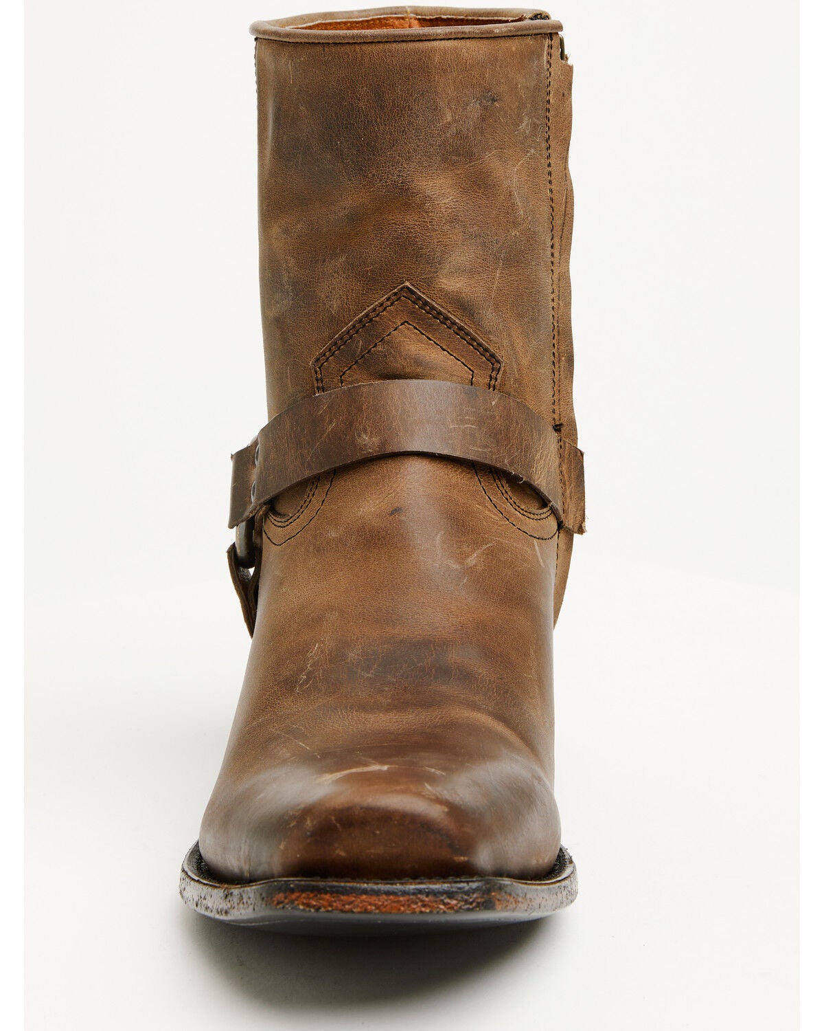 Image #4 - Moonshine Spirit&reg; Men's Pancho Harness Western Ankle Boots - Square Toe, Brown, hi-res