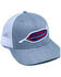 Image #1 - Lane Frost Men's Eagle Feather Logo Mesh Trucker Cap, Heather Grey, hi-res