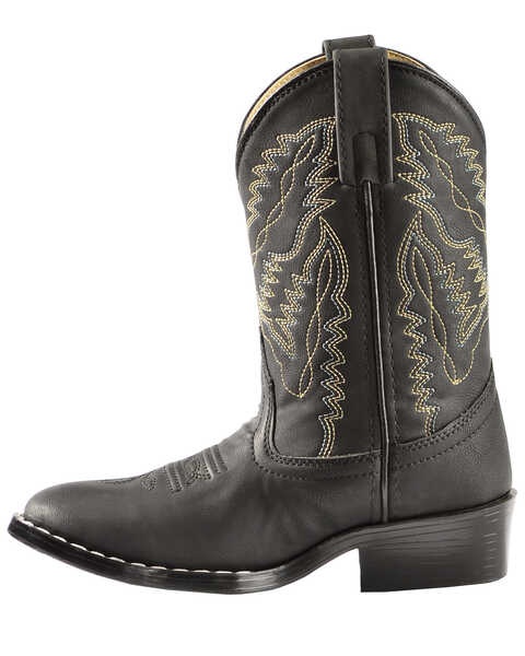 Image #3 - Swift Creek Boys' Black Cowboy Boots - Round Toe, , hi-res