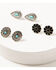 Image #2 - Shyanne Women's Night Dreamer 6-Piece Teardrop Earrings Set, Silver, hi-res