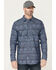 Image #1 - Cody James Men's FR Southwestern Print Lightweight Long Sleeve Snap Western Shirt, Indigo, hi-res