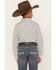 Image #4 - Cody James Boys' Print Long Sleeve Snap Western Shirt, White, hi-res
