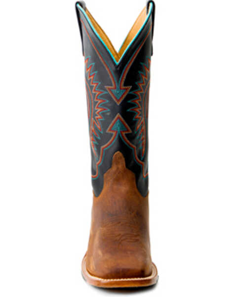 Image #4 - Horse Power Men's Bison Western Boots - Broad Square Toe, Brown, hi-res