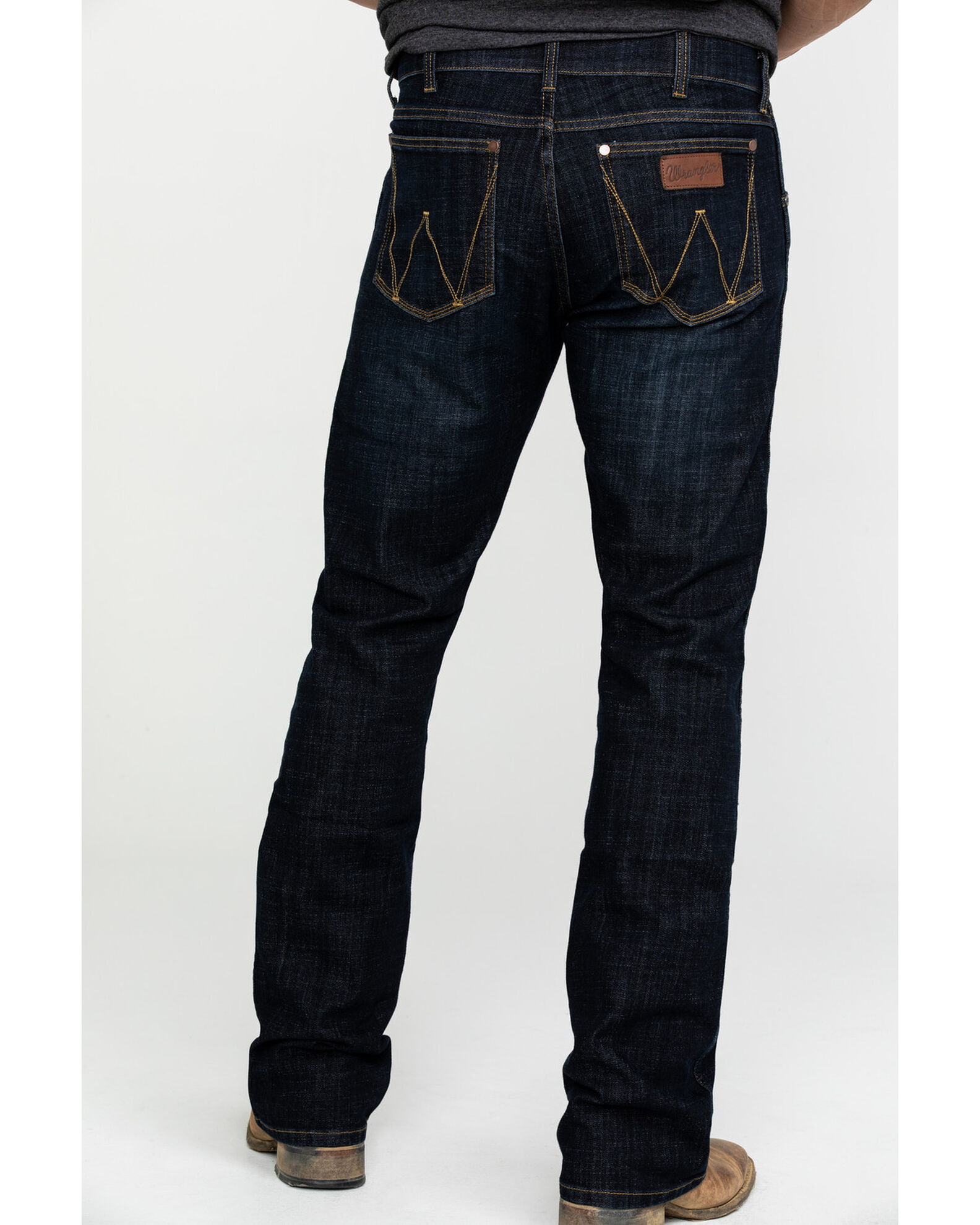 Mens dark bootcut jeans shop