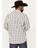 Image #4 - Moonshine Spirit Men's Traveler Plaid Print Long Sleeve Snap Western Shirt, White, hi-res