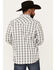 Image #4 - Moonshine Spirit Men's Traveler Plaid Print Long Sleeve Snap Western Shirt , White, hi-res