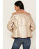 Image #4 - Shyanne Women's Lux Metallic Faux Shearling Jacket, Rose, hi-res