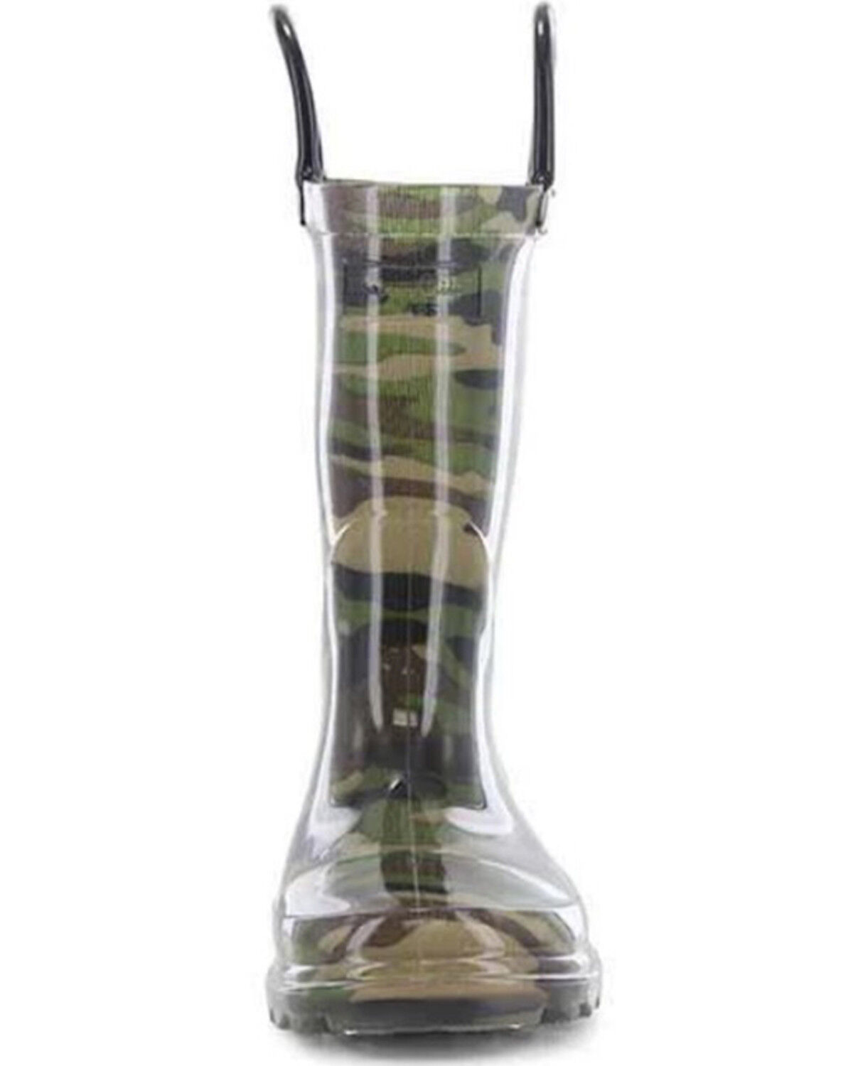 Image #4 - Western Chief Boys' Camo Lighted PVC Rain Boots, Green, hi-res