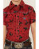 Image #3 - Cowboy Hardware Boys' Bronc Print Short Sleeve Snap Stretch Western Shirt, Brown, hi-res