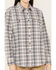 Image #3 - Ariat Women's Rebar Flannel Long Sleeve Button Down Plaid Print Work Shirt, Brown, hi-res