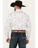 Image #4 - Rough Stock by Panhandle Men's Bandana Print Long Sleeve Pearl Snap Western Shirt, White, hi-res
