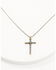 Image #2 - Cody James Men's Two-Toned Textured Cross Necklace, Multi, hi-res