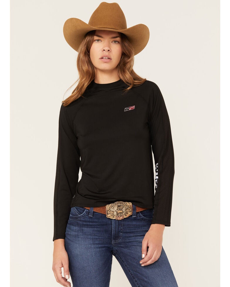 Kimes Ranch Union Made Ringer Tech Tee - Light Blue