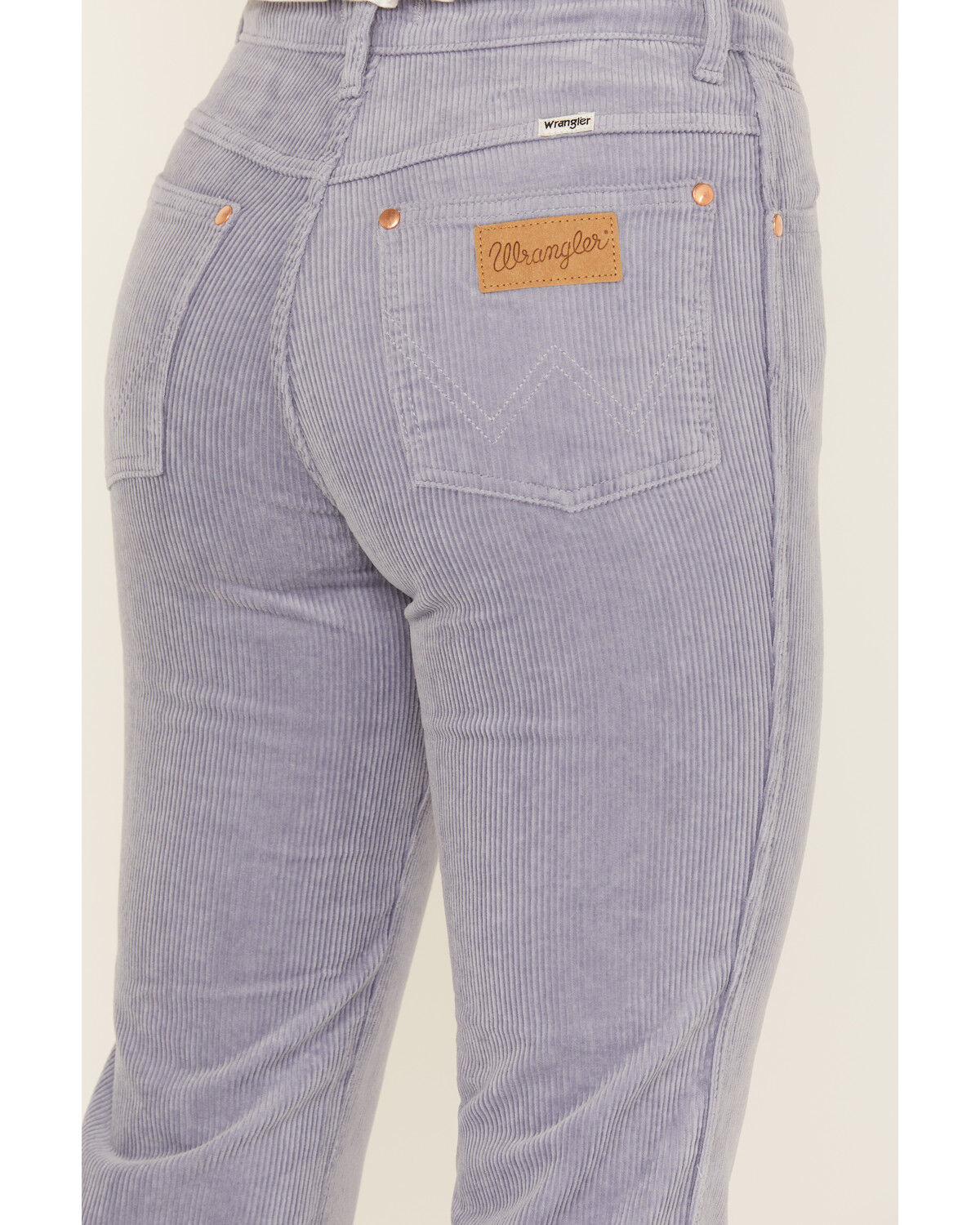 Image #4 - Wrangler Women's Wild West High Rise Corduroy Straight Jean, Blue, hi-res