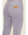 Wrangler Women's Wild West High Rise Corduroy Straight Jean, Blue, hi-res