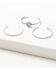Image #1 - Shyanne Women's Jasper Braided Bracelet Set - 3 Piece, Silver, hi-res