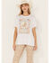 Image #1 - White Crow Women's Leave Her Wild Graphic Tee, White, hi-res