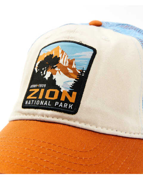Image #2 - H3 Sportgear Men's Zion National Park Spring Mesh Back Cap, Tan, hi-res