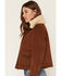 Image #2 - Levi's Women's Maple Sherpa Collar Barn Jacket, Medium Brown, hi-res