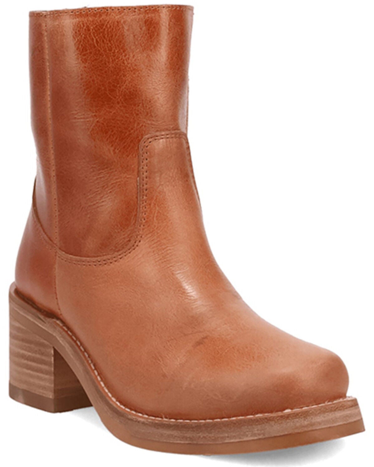 Dingo Women's Roxy Fashion Booties - Round Toe, Tan, hi-res