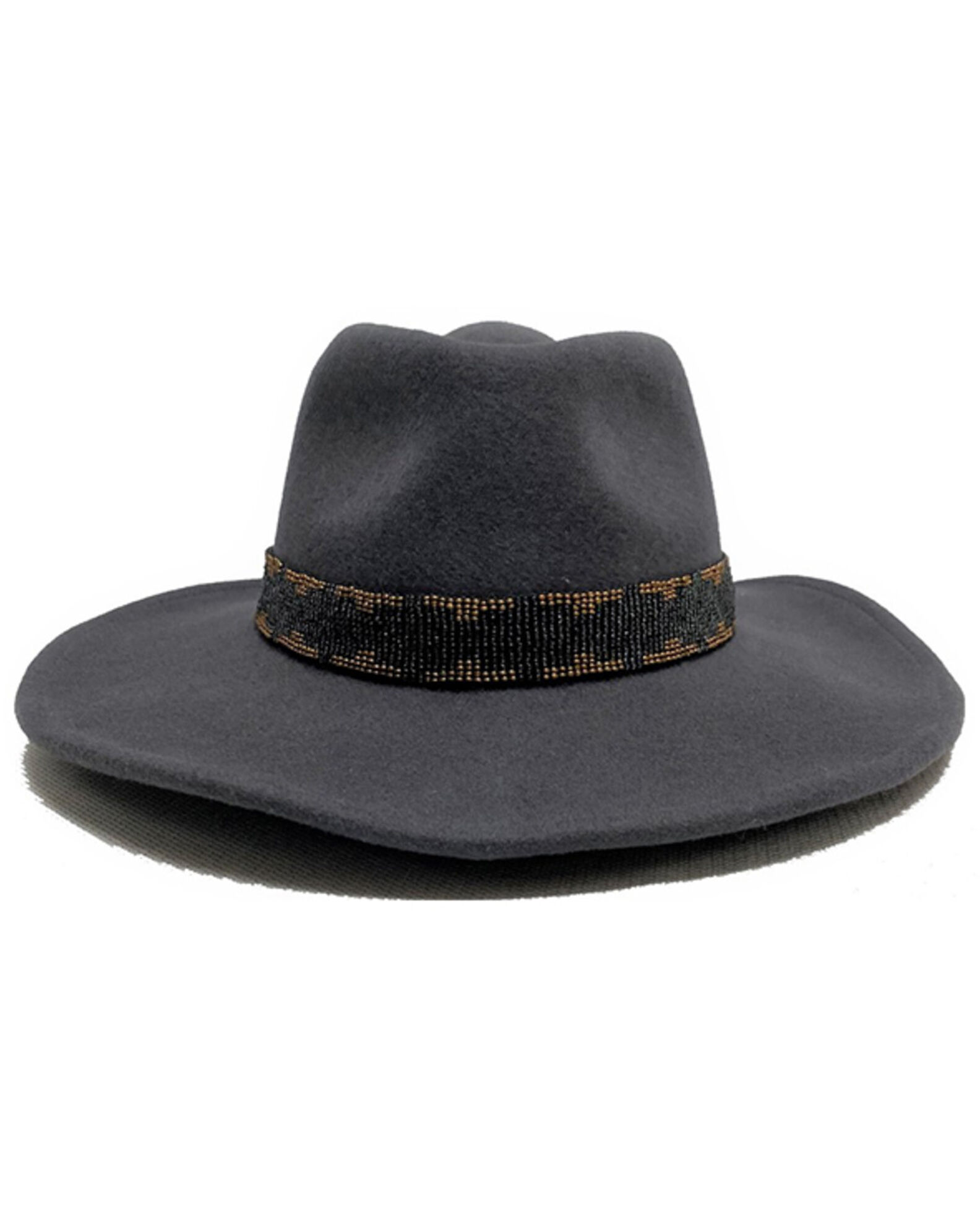 Image #1 - Nikki Beach Women's Rogue Felt Western Fashion Hat, Grey, hi-res