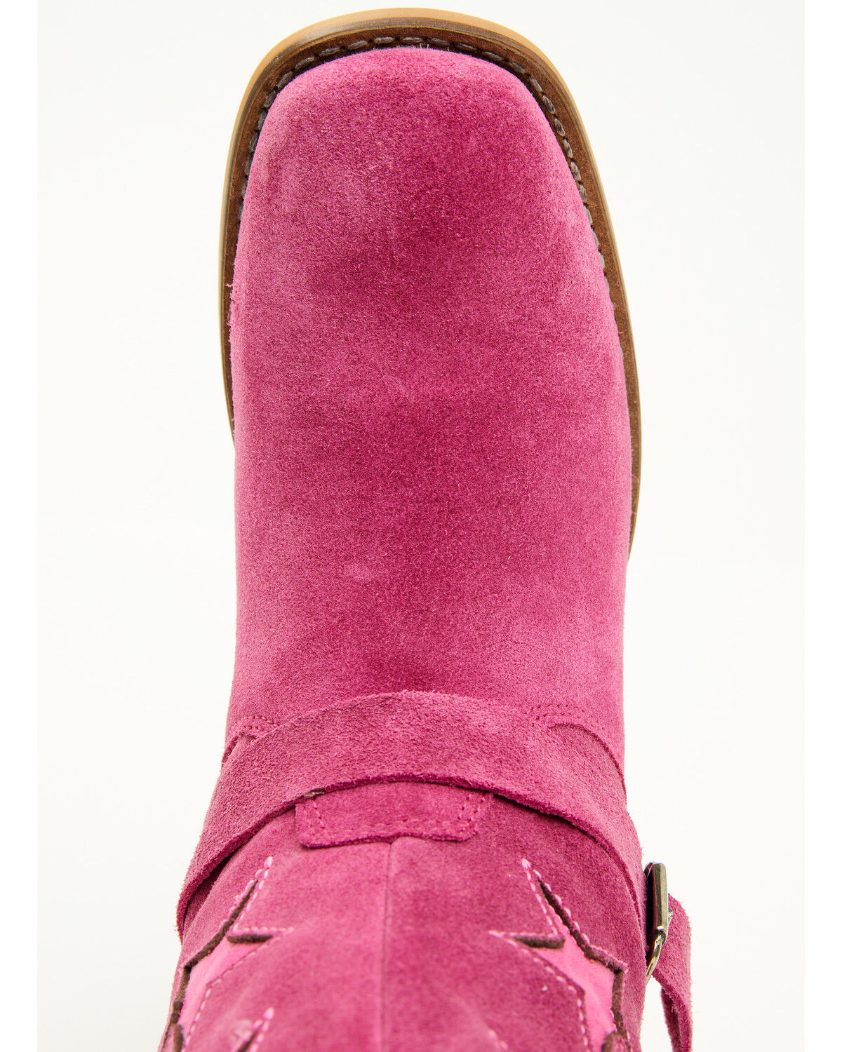 Image #5 - Dingo Little Girls' Blacklist Star Inlay Harness Boots - Square Toe, Pink, hi-res