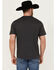 Image #4 - Wrangler Men's Steer Head Logo Short Sleeve Graphic Print T-Shirt , Charcoal, hi-res