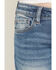 Image #4 - Shyanne Little Girls' Rome Dark Wash Embellished Pocket Bootcut Stretch Denim Jeans, Dark Wash, hi-res