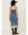 Image #4 - Levi's Women's Denim Bustier Midi Dress, Medium Wash, hi-res