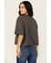 Image #4 - Wrangler Women's Space Cowboy Boxy Cropped Graphic Tee, Dark Grey, hi-res