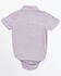 Cody James Infant Boys' Woven Chevron Short Sleeve Western Snap Onesie, White, hi-res