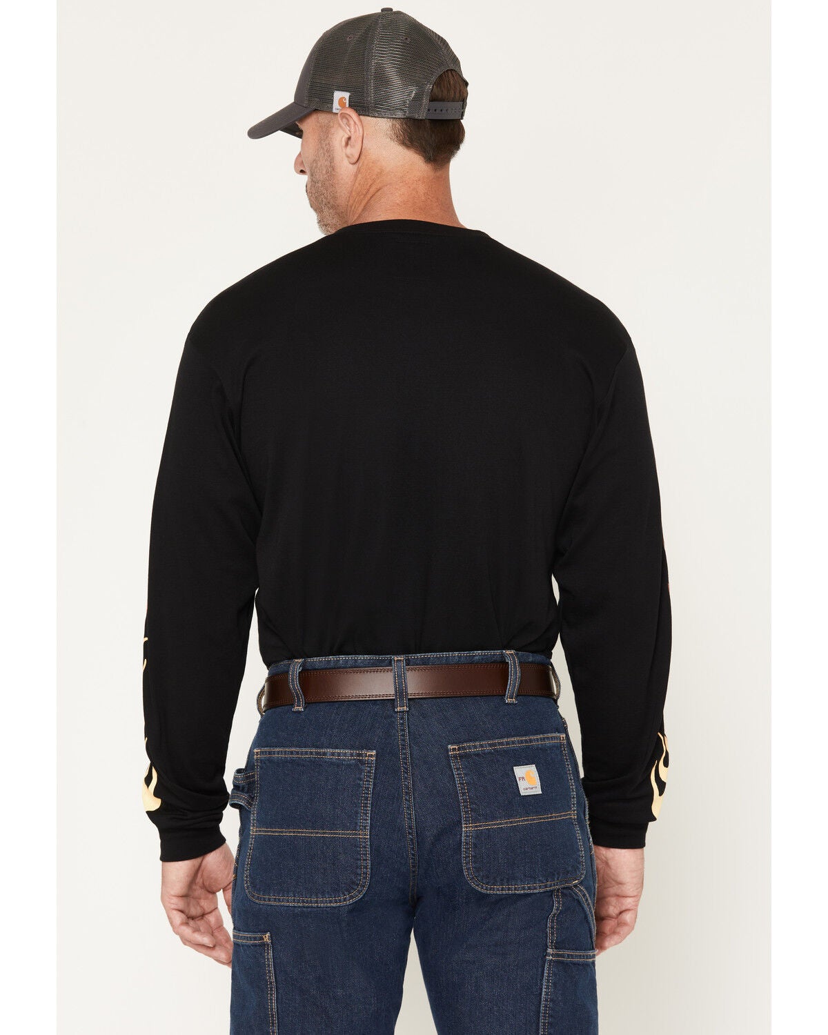 Image #4 - Troll Co Men's FR Firebolt Long Sleeve Graphic Work T-Shirt, Black, hi-res
