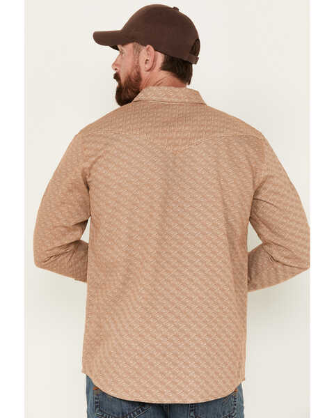 Image #4 - Cody James Men's FR Printed Logo Long Sleeve Midweight Pearl Snap Work Shirt , Rust Copper, hi-res