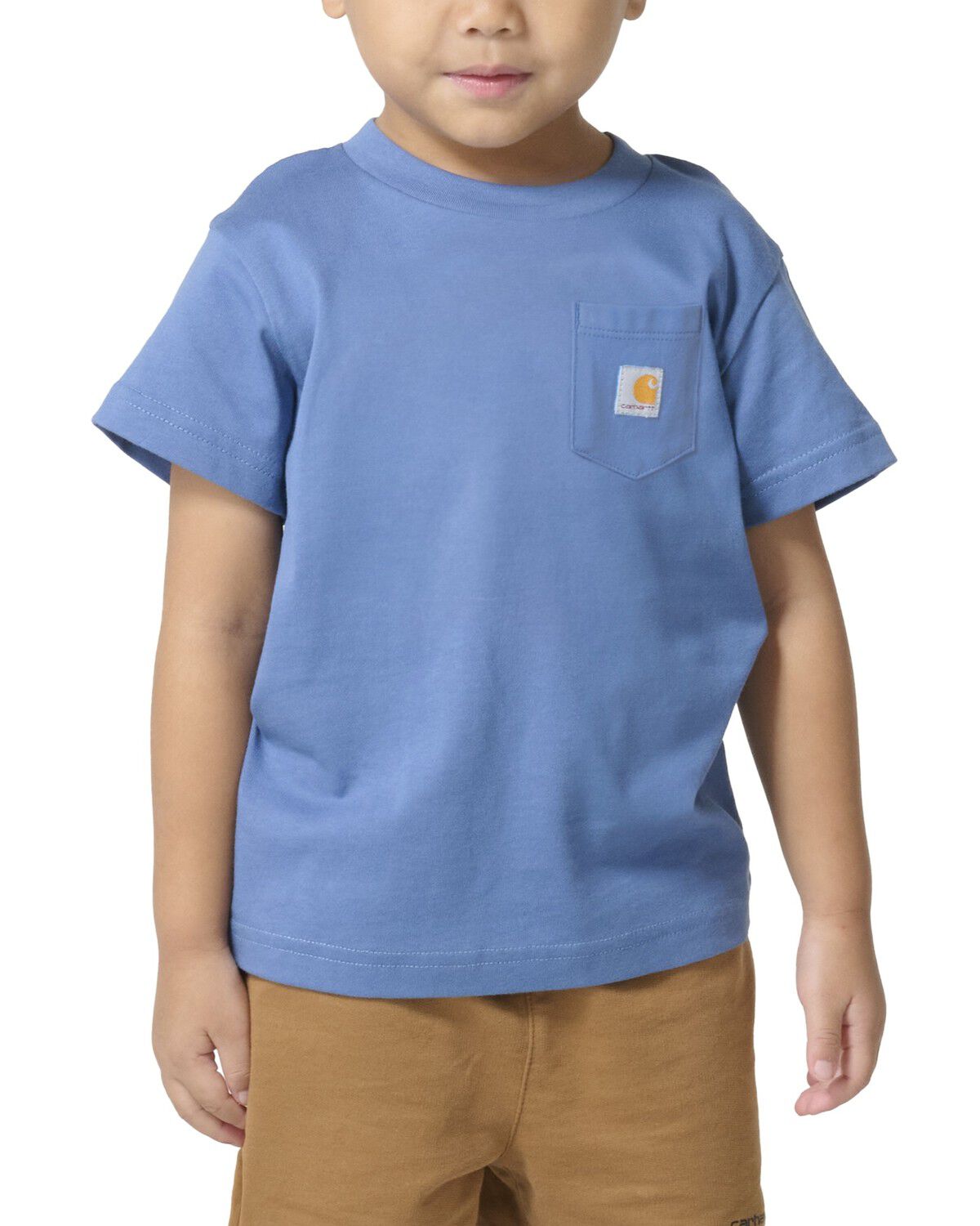 Image #1 - Carhartt Toddler Boys' Short Sleeve Pocket T-Shirt, Dark Blue, hi-res