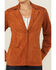 Image #3 - Idyllwind Women's Pasadena Embroidered Faux Suede Blazer, Caramel, hi-res