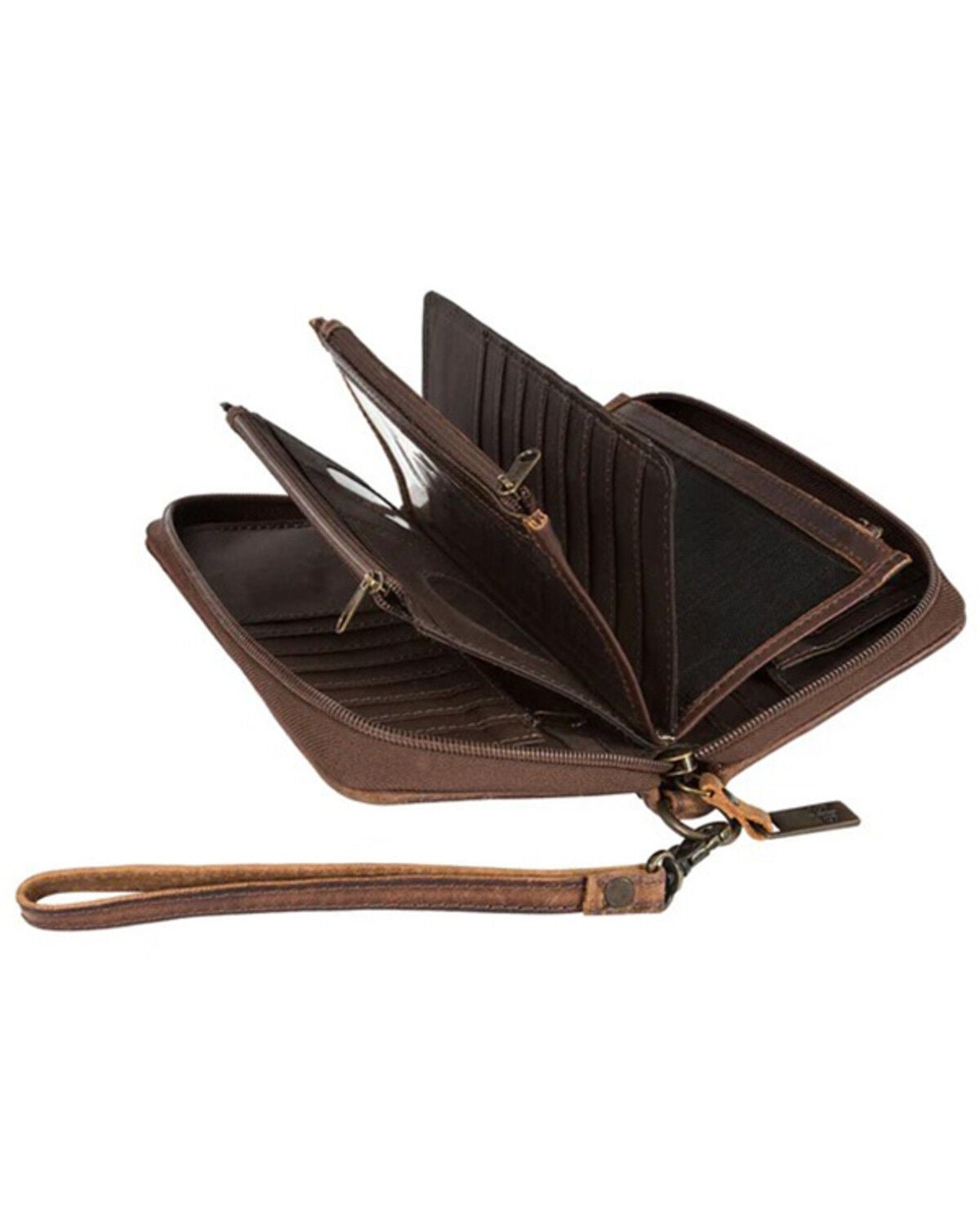 Image #2 - STS Ranchwear By Carroll Kacy Cowhide Organizer Wallet, Black, hi-res
