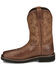 Image #3 - Justin Men's 11" Handler Pull-On Work Boots - Composite Toe, Tan, hi-res