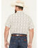 Image #4 - Gibson Trading Co Men's Chicken Scratch Southwestern Print Short Sleeve Button-Down Western Shirt, Cream, hi-res