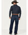 Image #3 - Justin Men's 1879 Medium Wash Stretch Bootcut Denim Jeans, Medium Wash, hi-res
