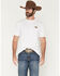Image #2 - Hooey Men's Wild Ride Short Sleeve Graphic T-Shirt, White, hi-res