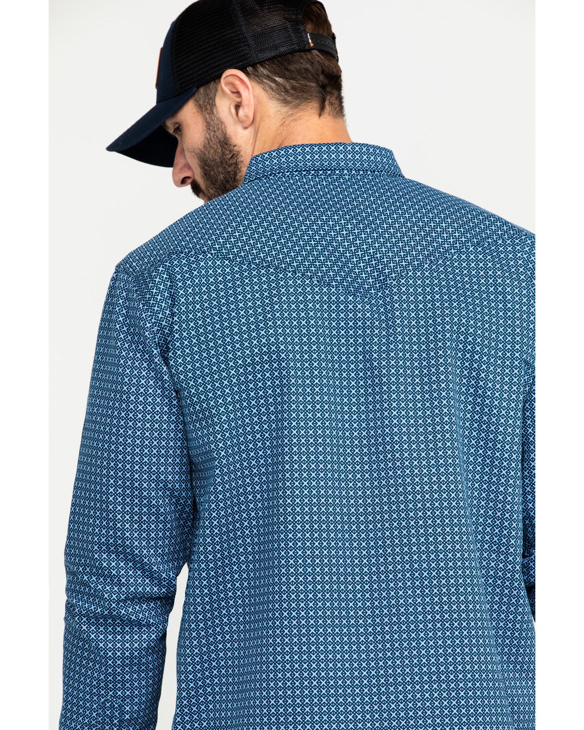 FR Geo Print Long Sleeve Work Shirt 