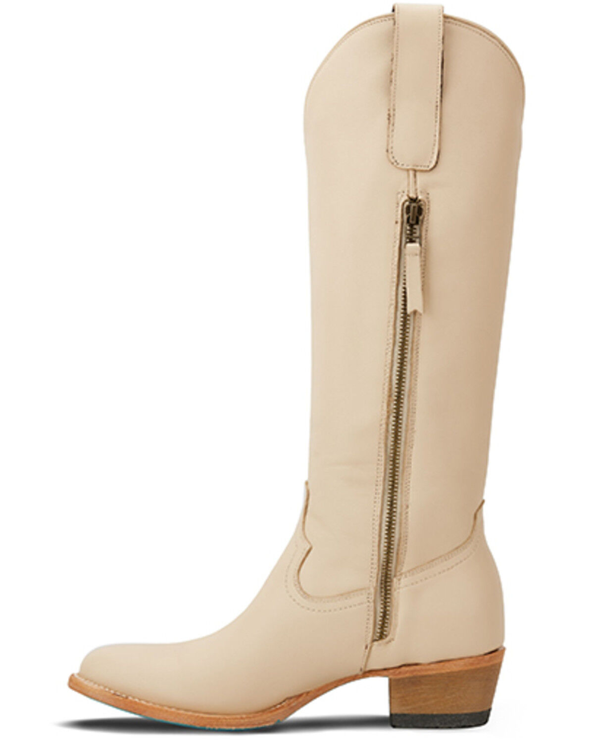 Image #3 - Lane Women's Plain Jane Tall Western Boots - Round Toe, Ivory, hi-res