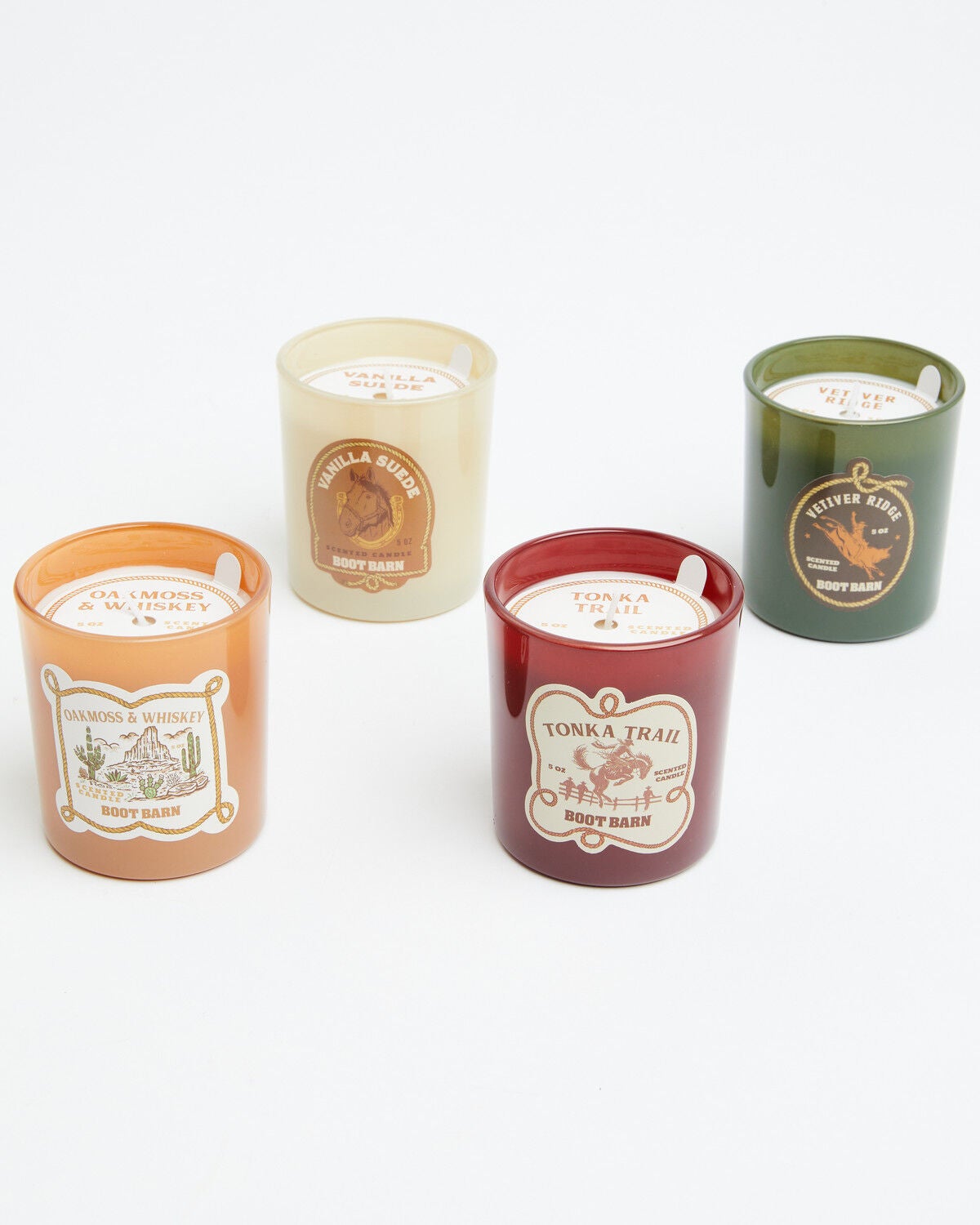 Boot Barn Candle Gift Set - 4 Piece, Brown, hi-res
