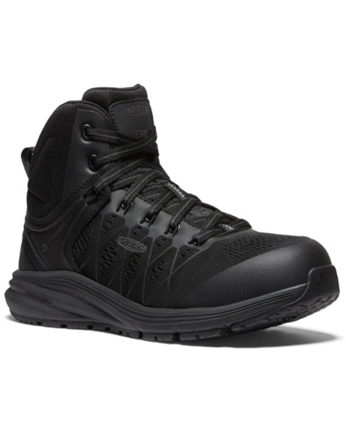 Image #1 - Keen Women's 6" Vista Energy Mid Internal Met Boots - Carbon Fiber Toe, Black, hi-res