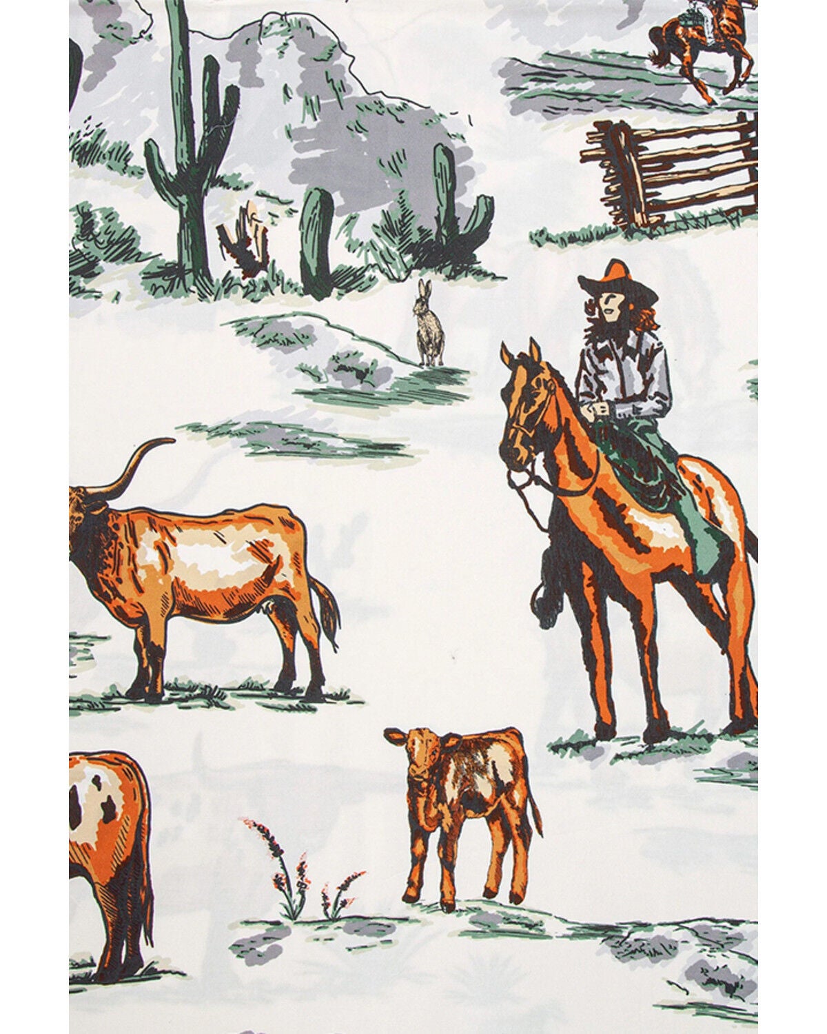 Image #5 - HiEnd Accents Ranch Life Reversible Queen Size Bedding Set - 3 Piece, Multi, hi-res
