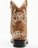 Image #5 - Shyanne Little Girls' Little Bitty Lasy Western Boots - Broad Square Toe , Brown, hi-res