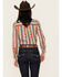 Image #4 - Shyanne Women's Printed Long Sleeve Riding Shirt , Caramel, hi-res